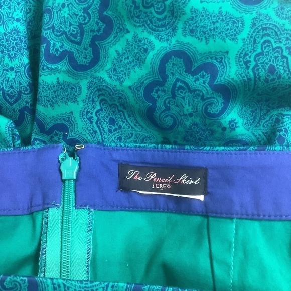 J.‎ Crew Paisley Pencil Skirt - Picture 4 of 5